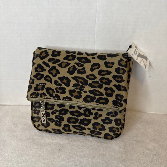 NWT Vintage Y2K 00's Maxx Nylon‎ Animal Print Crossbody Silver Tone Hardware - Picture 1 of 6